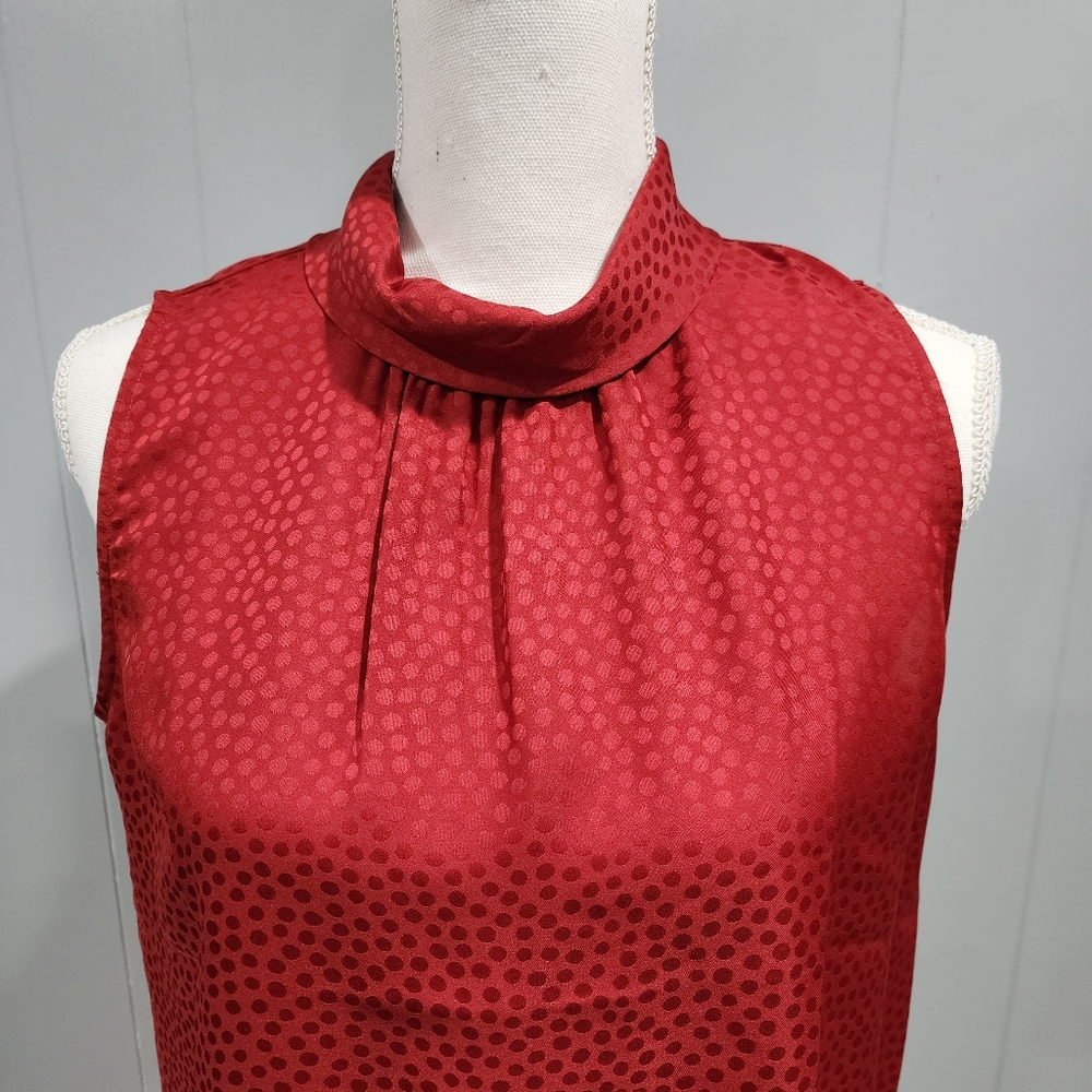 Ann Taylor Blouse Womens Sleeveless Halter Keyhole Button Small - Picture 5 of 9